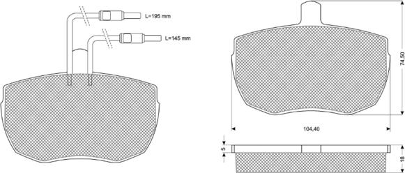 Procodis France PF1122 - Kit de plaquettes de frein, frein à disque cwaw.fr