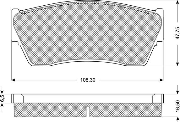 Procodis France PF1179 - Kit de plaquettes de frein, frein à disque cwaw.fr