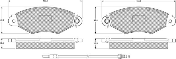 Procodis France PF11751 - Kit de plaquettes de frein, frein à disque cwaw.fr