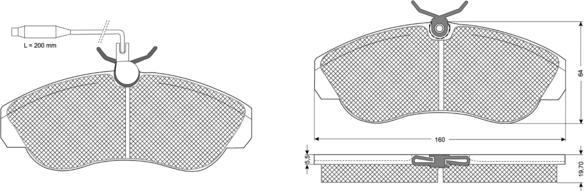 Procodis France PF1173 - Kit de plaquettes de frein, frein à disque cwaw.fr