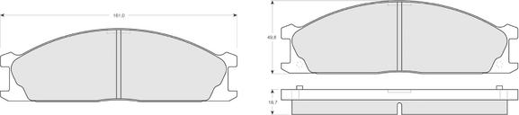 Procodis France PF1340 - Kit de plaquettes de frein, frein à disque cwaw.fr