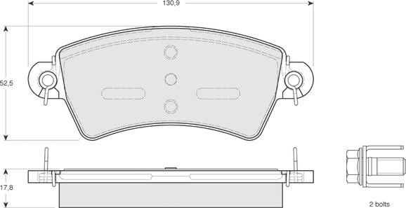 Procodis France PF1341 - Kit de plaquettes de frein, frein à disque cwaw.fr