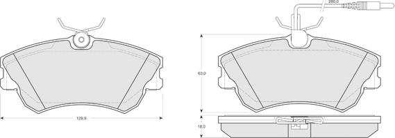 Procodis France PF1347 - Kit de plaquettes de frein, frein à disque cwaw.fr