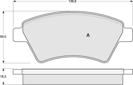 Procodis France PF1354 - Kit de plaquettes de frein, frein à disque cwaw.fr