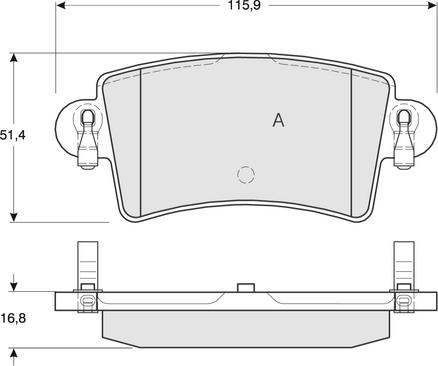 Procodis France PF1352 - Kit de plaquettes de frein, frein à disque cwaw.fr