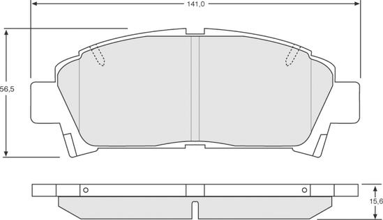 Procodis France PF1363 - Kit de plaquettes de frein, frein à disque cwaw.fr