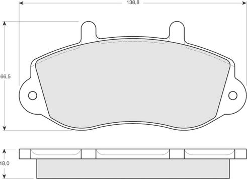 Lucas Electrical GDB1380 - Kit de plaquettes de frein, frein à disque cwaw.fr