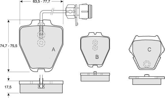 Procodis France PF1315 - Kit de plaquettes de frein, frein à disque cwaw.fr