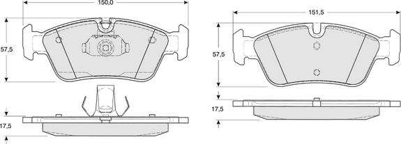 Procodis France PF1316 - Kit de plaquettes de frein, frein à disque cwaw.fr