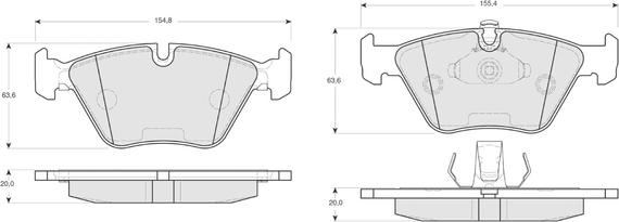 Procodis France PF1318 - Kit de plaquettes de frein, frein à disque cwaw.fr