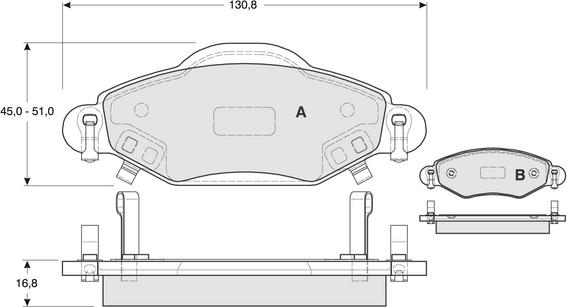 Textar 4112017,005 - Kit de plaquettes de frein, frein à disque cwaw.fr