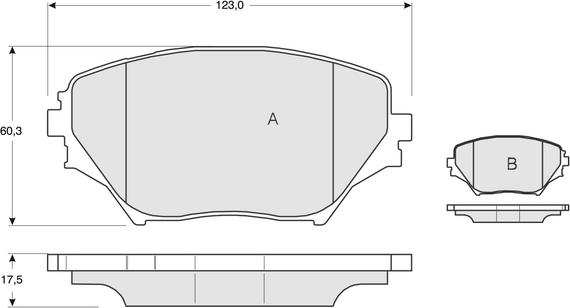 4U Autoparts 37399TY - Kit de plaquettes de frein, frein à disque cwaw.fr