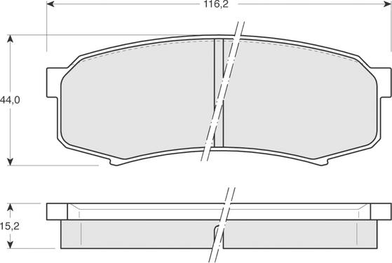 Procodis France PF1383 - Kit de plaquettes de frein, frein à disque cwaw.fr