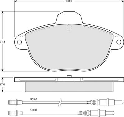 Procodis France PF1336 - Kit de plaquettes de frein, frein à disque cwaw.fr