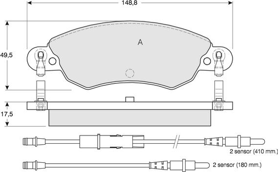 Procodis France PF1330 - Kit de plaquettes de frein, frein à disque cwaw.fr