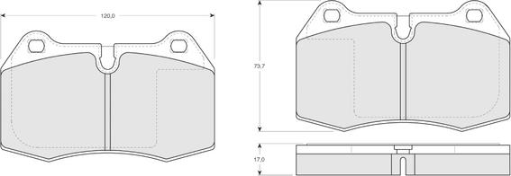 Procodis France PF1324 - Kit de plaquettes de frein, frein à disque cwaw.fr