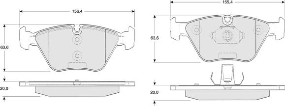 Procodis France PF1320 - Kit de plaquettes de frein, frein à disque cwaw.fr