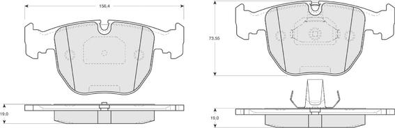 Procodis France PF1323 - Kit de plaquettes de frein, frein à disque cwaw.fr