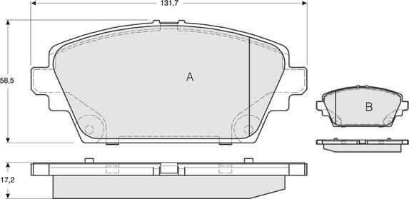 Procodis France PF1294 - Kit de plaquettes de frein, frein à disque cwaw.fr