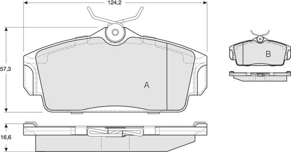 Procodis France PF1292 - Kit de plaquettes de frein, frein à disque cwaw.fr