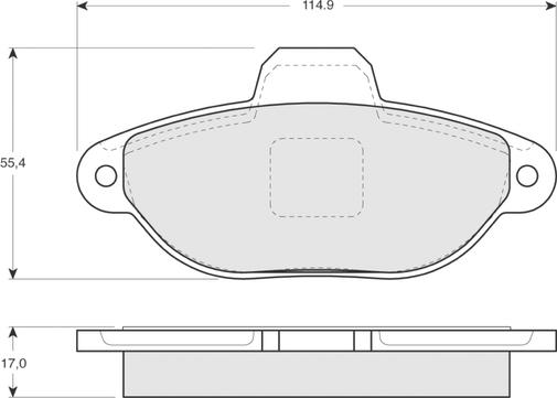 Procodis France PF1241 - Kit de plaquettes de frein, frein à disque cwaw.fr