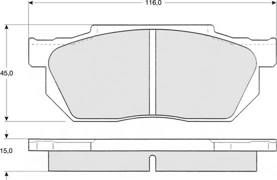 Procodis France PF1264 - Kit de plaquettes de frein, frein à disque cwaw.fr