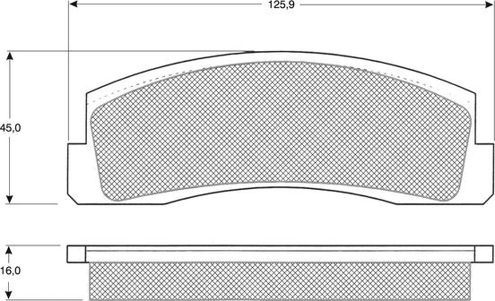 Procodis France PF1216 - Kit de plaquettes de frein, frein à disque cwaw.fr