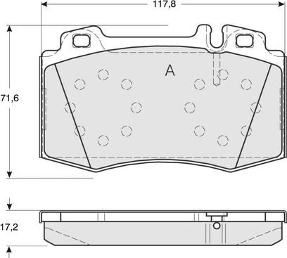 Procodis France PF1281 - Kit de plaquettes de frein, frein à disque cwaw.fr