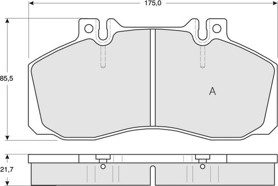 Procodis France PF1288 - Kit de plaquettes de frein, frein à disque cwaw.fr