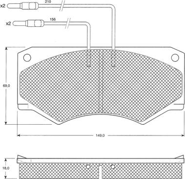 Procodis France PF1235 - Kit de plaquettes de frein, frein à disque cwaw.fr