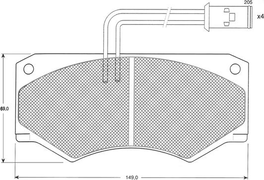 Procodis France PF1236 - Kit de plaquettes de frein, frein à disque cwaw.fr