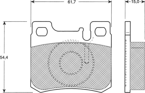 Procodis France PF1230 - Kit de plaquettes de frein, frein à disque cwaw.fr