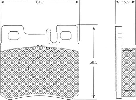 Procodis France PF1233 - Kit de plaquettes de frein, frein à disque cwaw.fr