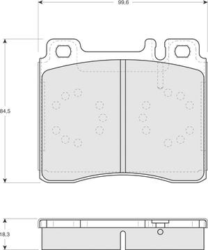 BENDIX 571477 - Kit de plaquettes de frein, frein à disque cwaw.fr