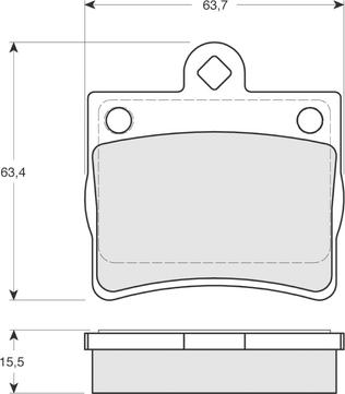 Procodis France PF1277 - Kit de plaquettes de frein, frein à disque cwaw.fr