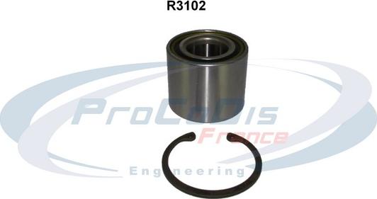 Procodis France R3102 - Kit de roulements de roue cwaw.fr