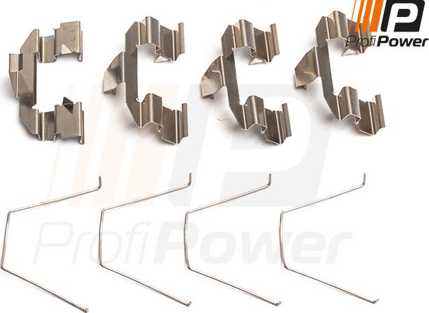 ProfiPower 9B1119 - Kit d'accessoires, plaquette de frein à disque cwaw.fr