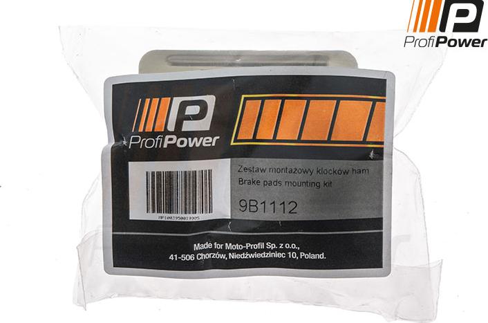 ProfiPower 9B1112 - Kit d'accessoires, plaquette de frein à disque cwaw.fr