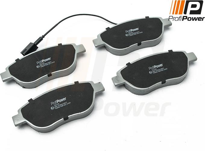 ProfiPower 1B1045 - Kit de plaquettes de frein, frein à disque cwaw.fr