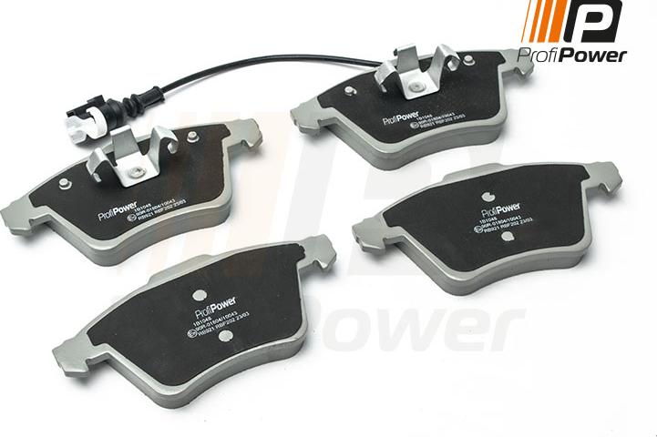 ProfiPower 1B1048 - Kit de plaquettes de frein, frein à disque cwaw.fr