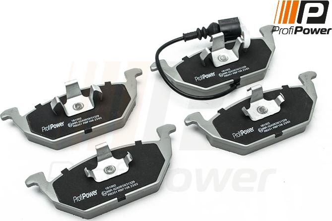 ProfiPower 1B1002 - Kit de plaquettes de frein, frein à disque cwaw.fr