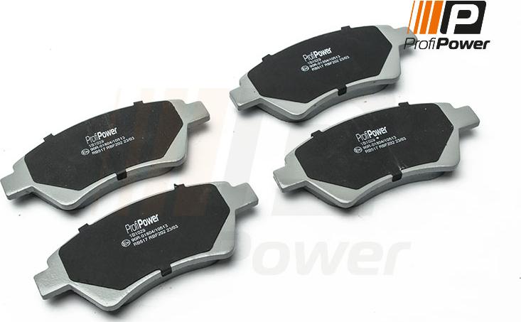 ProfiPower 1B1029 - Kit de plaquettes de frein, frein à disque cwaw.fr