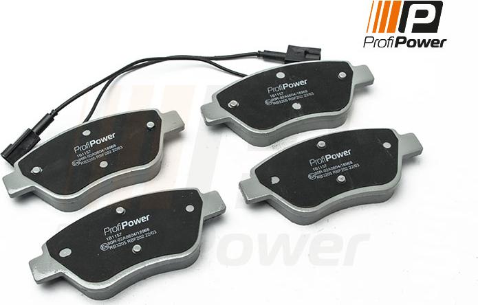 ProfiPower 1B1157 - Kit de plaquettes de frein, frein à disque cwaw.fr