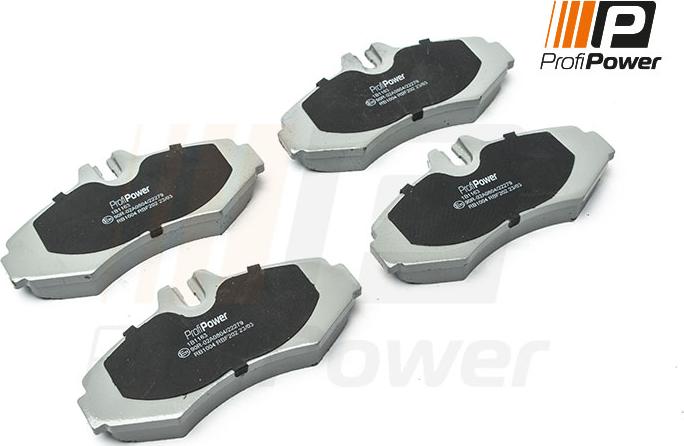 ProfiPower 1B1163 - Kit de plaquettes de frein, frein à disque cwaw.fr