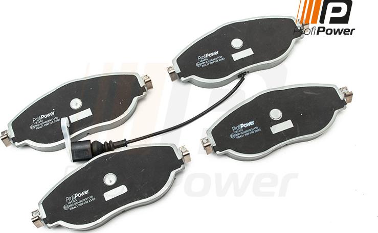 ProfiPower 1B1203 - Kit de plaquettes de frein, frein à disque cwaw.fr