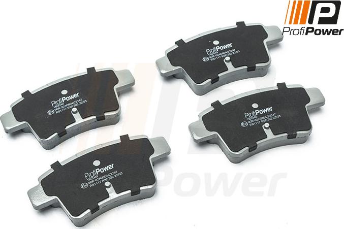 ProfiPower 1B2049 - Kit de plaquettes de frein, frein à disque cwaw.fr