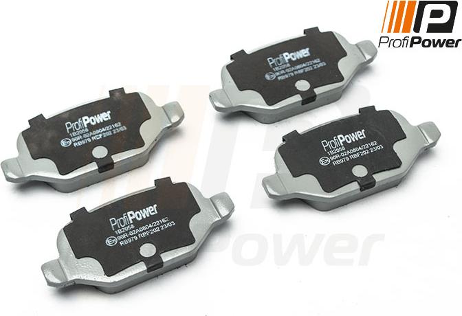 ProfiPower 1B2058 - Kit de plaquettes de frein, frein à disque cwaw.fr