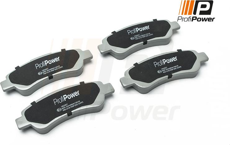 ProfiPower 1B2007 - Kit de plaquettes de frein, frein à disque cwaw.fr