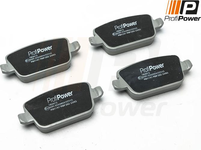 ProfiPower 1B2013 - Kit de plaquettes de frein, frein à disque cwaw.fr