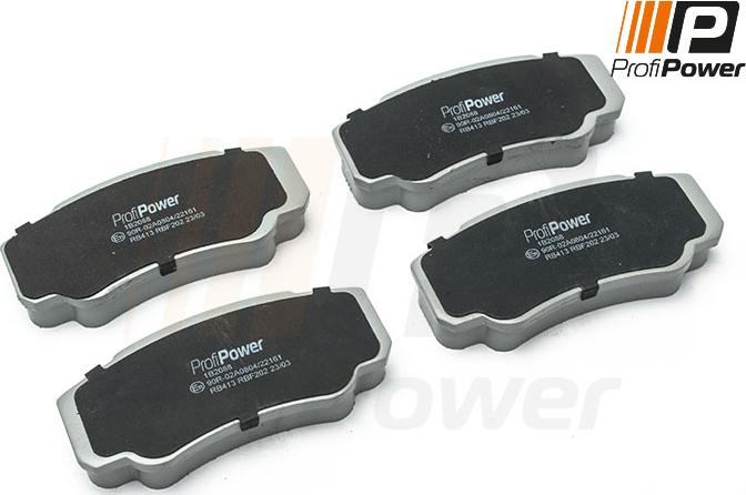 ProfiPower 1B2088 - Kit de plaquettes de frein, frein à disque cwaw.fr